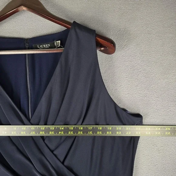 Lauren Ralph Lauren Dress Womens 20W Navy Blue Faux Wrap Jersey Fit & Flare - www.rajagirimanappuram.com Lauren Ralph Lauren Dress Womens 20W Navy Blue Faux Wrap Jersey Fit & Flare - www.rajagirimanappuram.com